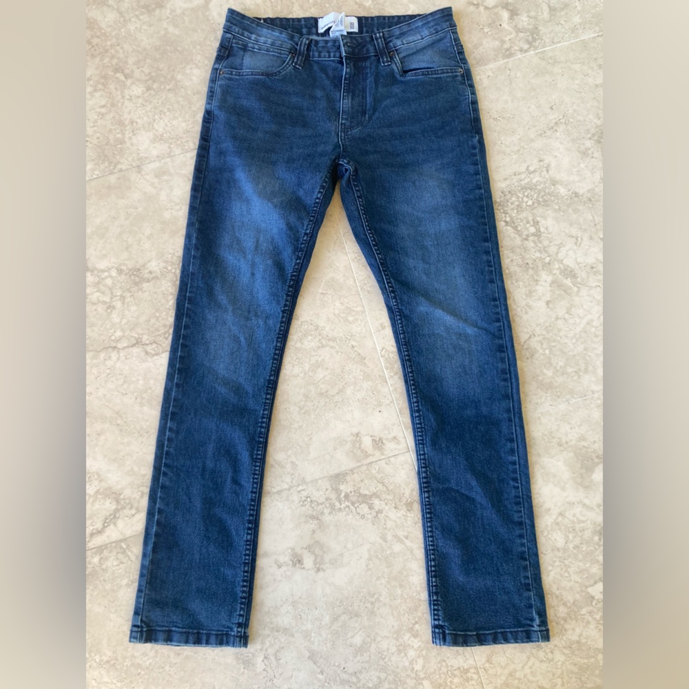 Paper Denim & Cloth Dark Blue Straight Leg Jeans